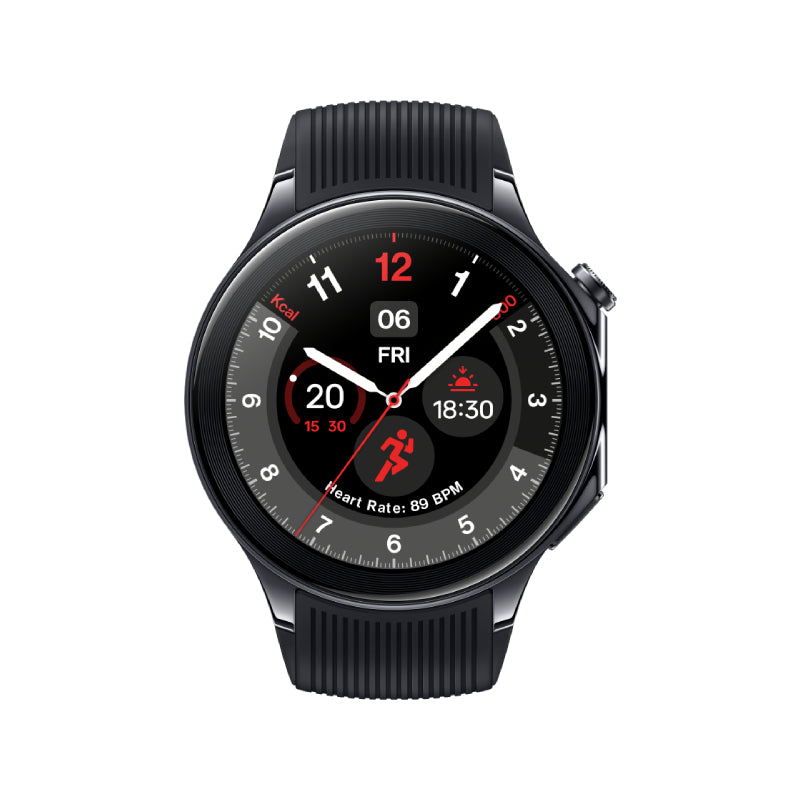 OnePlus Watch 2 Bluetooth Smartwatch Black Steel AMOLED
