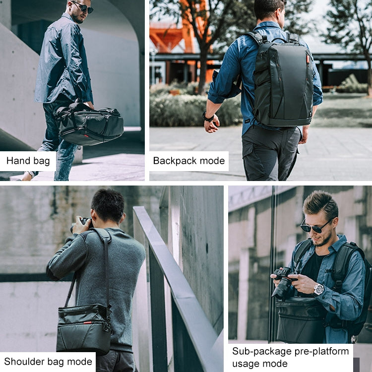 PGYTECH P-CB-020 2 in 1 Waterproof Shockproof Outdoor Dual Shoulders Backpack + Single Shoulder Bag