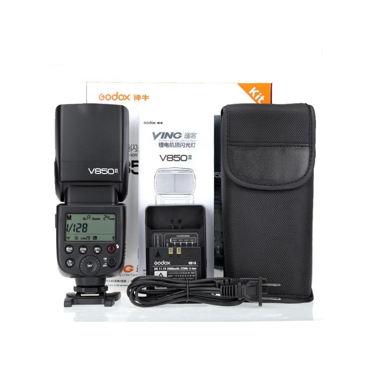 Godox V850II 2.4GHz Wireless 1/8000s HSS Flash Speedlite for Canon / Nikon DSLR Cameras