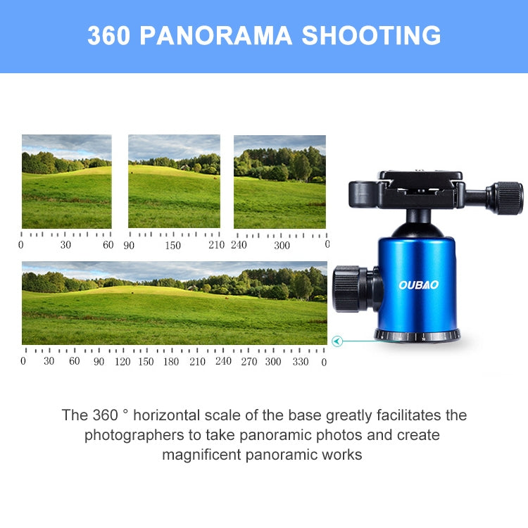 TRIOPO Oubao A-688 Adjustable Portable Aluminum Alloy Tripod with Ball Head for SLR Camera