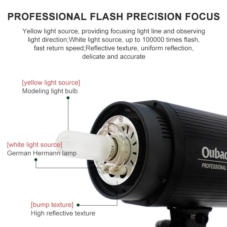 TRIOPO Oubao TTR400W 60x90cm Studio Softbox + Tripod Mount + 2x E27 150W Light Bulb Photography Lighting Tow Piece Set