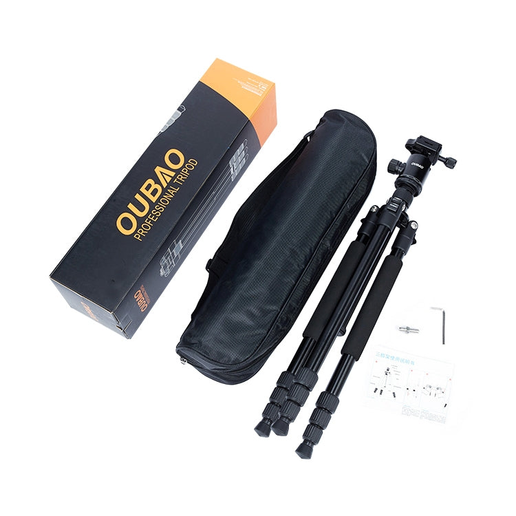TRIOPO Oubao A-608S Adjustable Portable Aluminum Alloy Tripod with Ball Head for SLR Camera