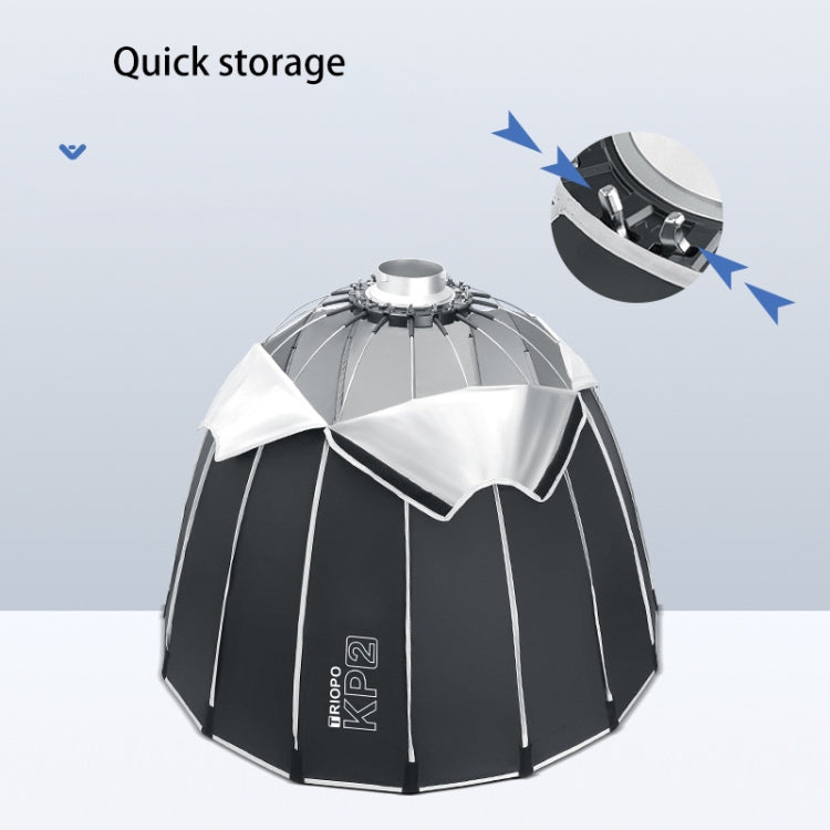 TRIOPO KP2-90 90cm Speedlite Flash Deep Parabolic Softbox Bowens Mount Diffuser