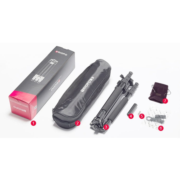 TRIOPO T258 Aluminum Alloy Tripod Monopod with D2 Ball Head