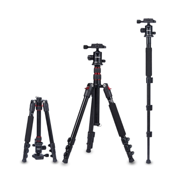 TRIOPO Oubao A-208S Adjustable Portable Aluminum Alloy Tripod with Ball Head for SLR Camera