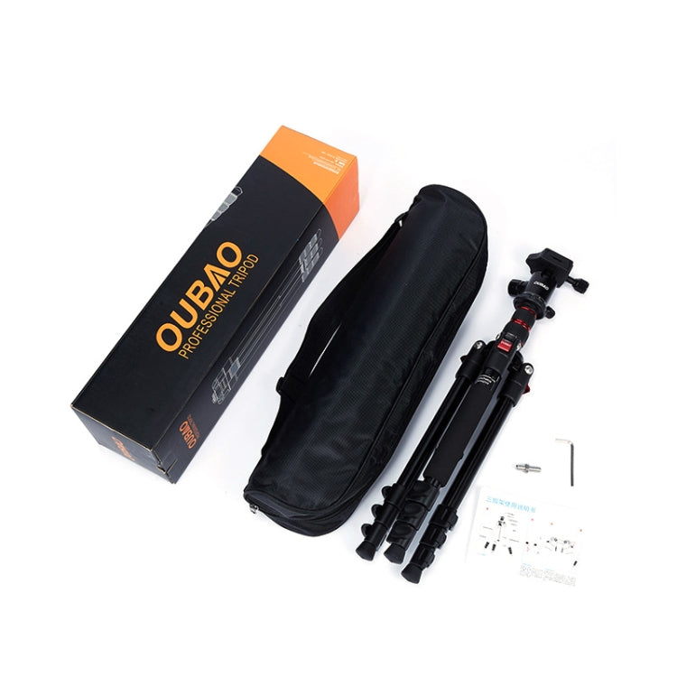 TRIOPO Oubao A-208S Adjustable Portable Aluminum Alloy Tripod with Ball Head for SLR Camera