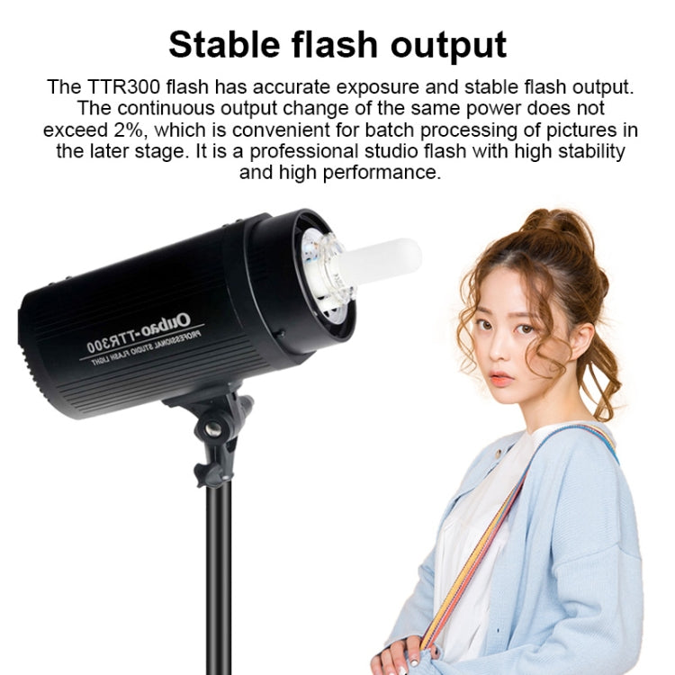 TRIOPO Oubao TTR300W 60x90cm Studio Softbox + 2.8m Tripod Mount + 3x E27 150W Light Bulb Photography Lighting Set
