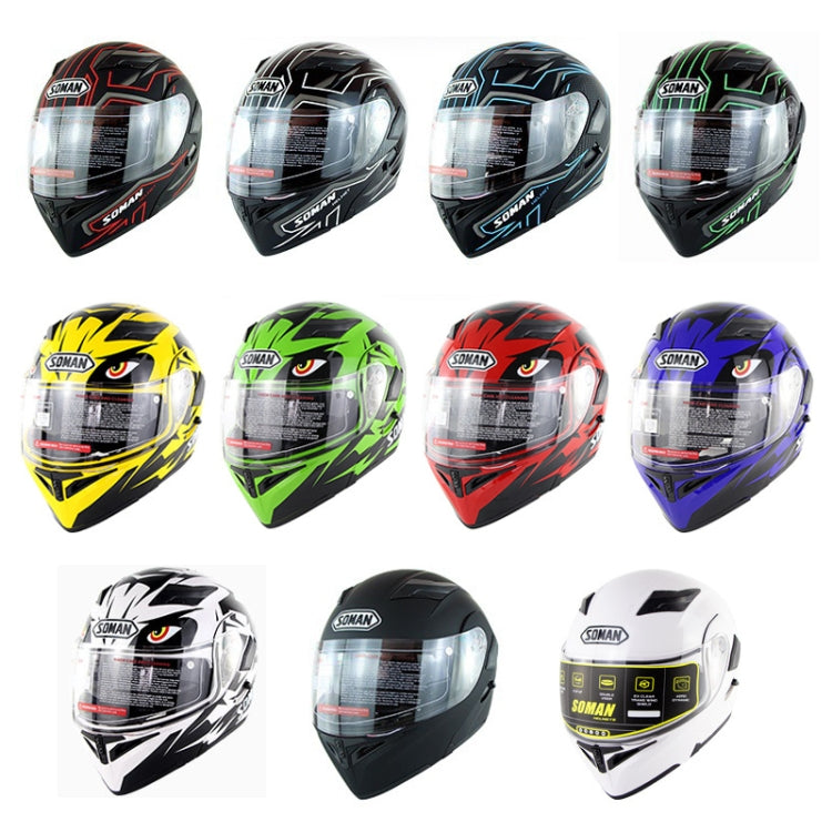 Soman 955 Skyeye Motorcycle Full / Open Face Bluetooth Helmet Headset Full Face, Supports Answer / Hang Up Calls, S, 55-56cm, M, 57-58cm, L, 59-60cm, XL, 61-62cm, XXL, 63-64cm