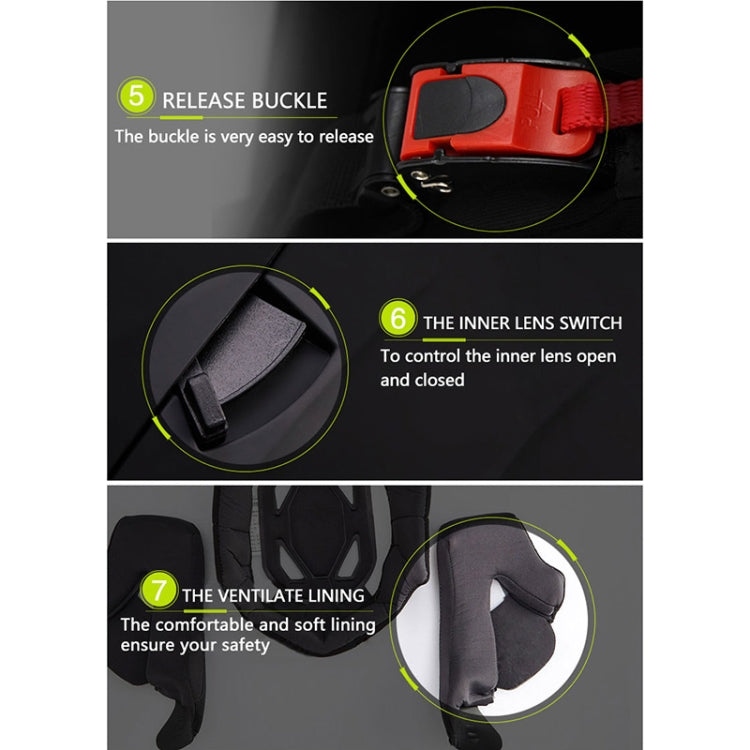Soman 955 Skyeye Motorcycle Full / Open Face Bluetooth Helmet Headset Full Face, Supports Answer / Hang Up Calls, S, 55-56cm, M, 57-58cm, L, 59-60cm, XL, 61-62cm, XXL, 63-64cm