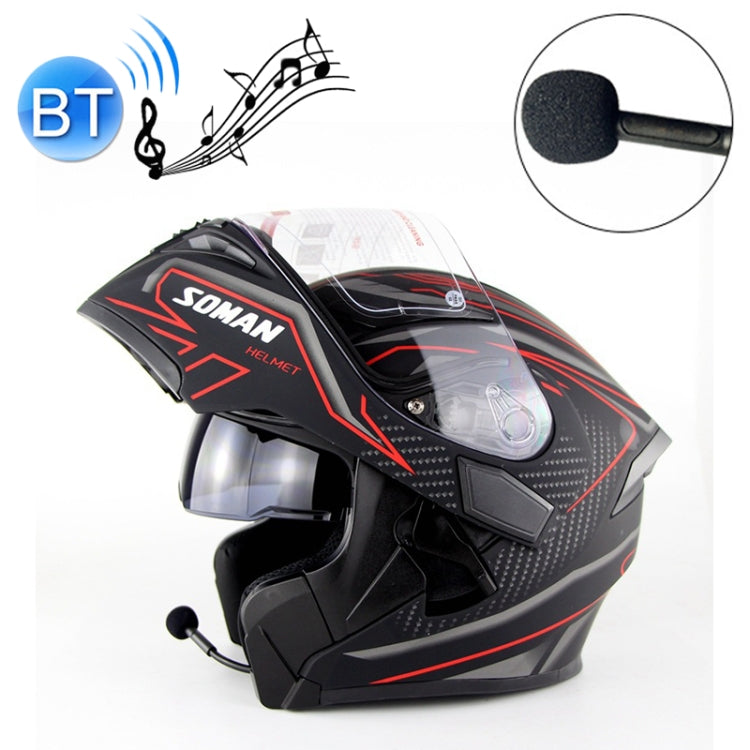 Soman 955 Skyeye Motorcycle Full / Open Face Bluetooth Helmet Headset Full Face, Supports Answer / Hang Up Calls, S, 55-56cm, M, 57-58cm, L, 59-60cm, XL, 61-62cm, XXL, 63-64cm