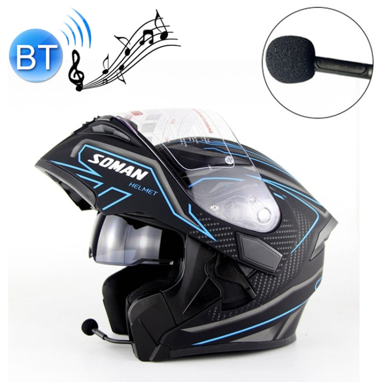 Soman 955 Skyeye Motorcycle Full / Open Face Bluetooth Helmet Headset Full Face, Supports Answer / Hang Up Calls, S, 55-56cm, M, 57-58cm, L, 59-60cm, XL, 61-62cm, XXL, 63-64cm