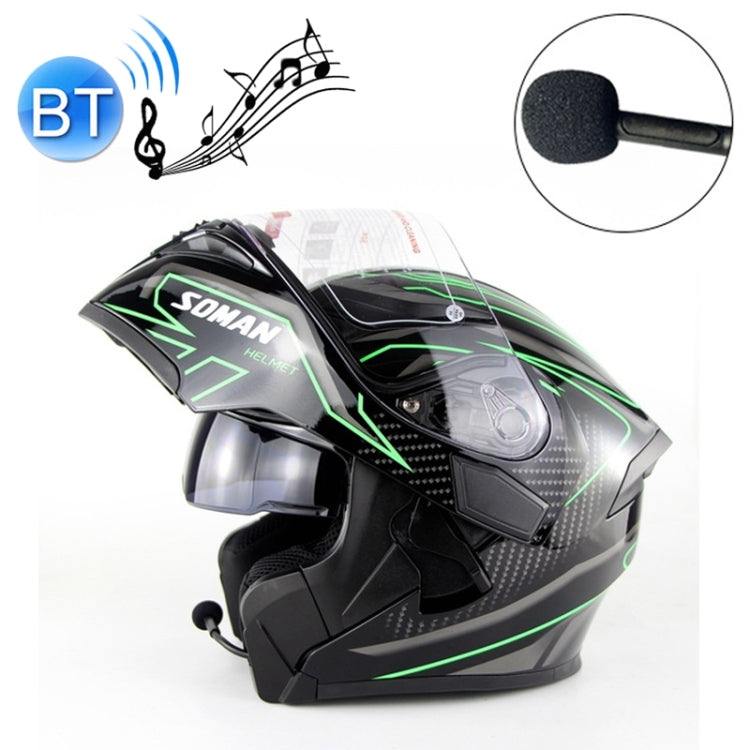 Soman 955 Skyeye Motorcycle Full / Open Face Bluetooth Helmet Headset Full Face, Supports Answer / Hang Up Calls, S, 55-56cm, M, 57-58cm, L, 59-60cm, XL, 61-62cm, XXL, 63-64cm