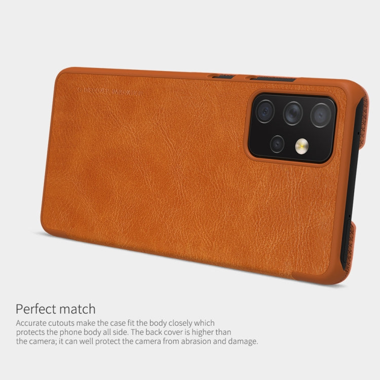 NILLKIN QIN Series Crazy Horse Texture Horizontal Flip Leather Case with Card Slot, For Samsung Galaxy A32 5G, For Samsung Galaxy A52 5G / 4G, For Samsung Galaxy A72 5G / 4G