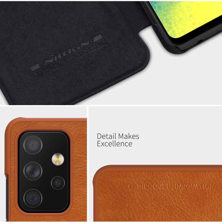 NILLKIN QIN Series Crazy Horse Texture Horizontal Flip Leather Case with Card Slot, For Samsung Galaxy A32 5G, For Samsung Galaxy A52 5G / 4G, For Samsung Galaxy A72 5G / 4G