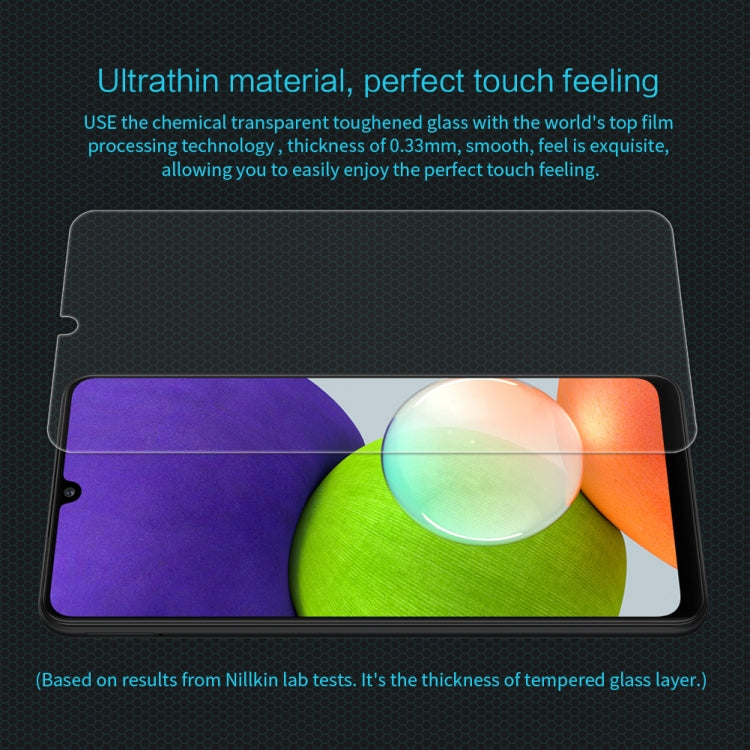 NILLKIN H Explosion-proof Tempered Glass Film, For iPhone 13 / 13 Pro, For Samsung Galaxy A22 4G LTE