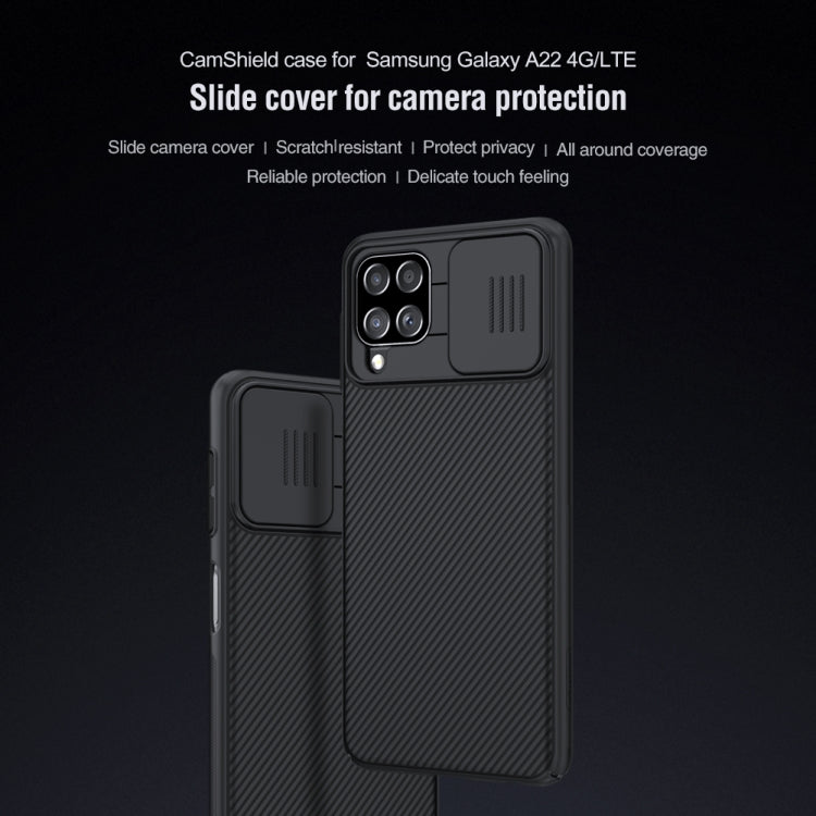 NILLKIN Black Mirror Series Camshield Full Coverage Dust-proof Scratch Resistant PC Case, For OnePlus Nord CE 5G, For Samsung Galaxy A22 4G LTE