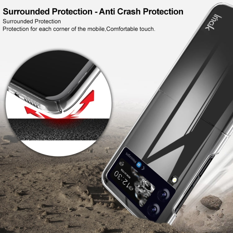 IMAK Wing II Wear-resisting Crystal Pro PC Protective Phone Case, For Samsung Galaxy Z Flip4 5G