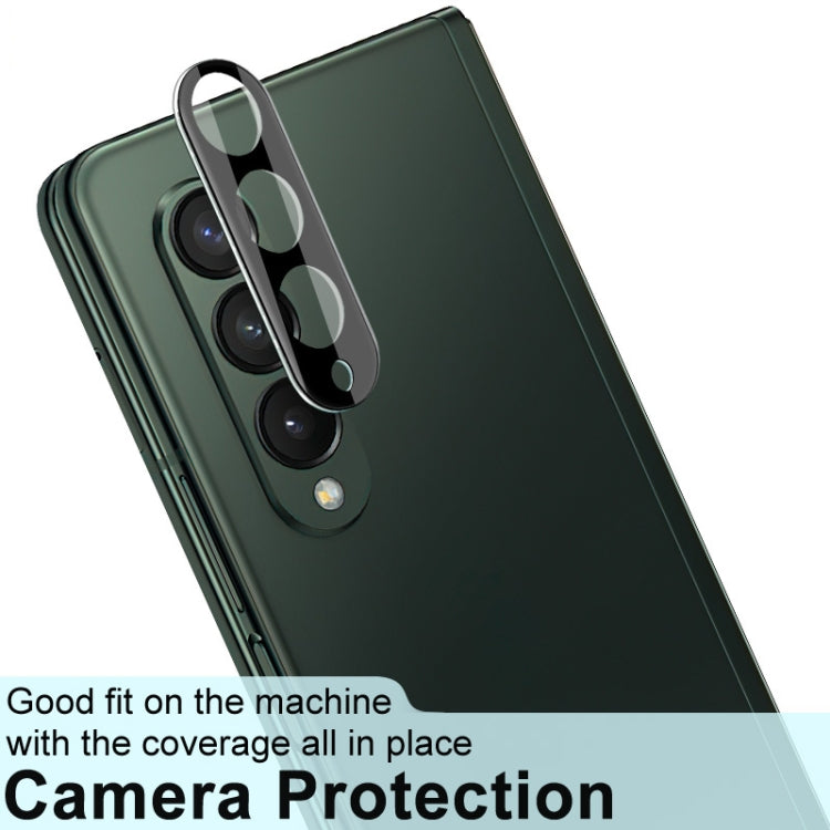 imak Integrated Rear Camera Lens Tempered Glass Film with Lens Cap Black Version, For Samsung Galaxy Z Fold4 5G