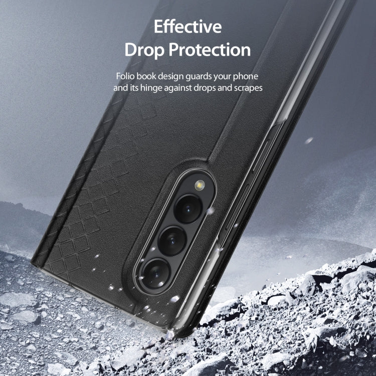 DUX DUCIS Bril Series PU + TPU Phone Case, For Samsung Galaxy Z Flip4, For Samsung Galaxy Z Fold3 5G, For Samsung Galaxy Z Fold4