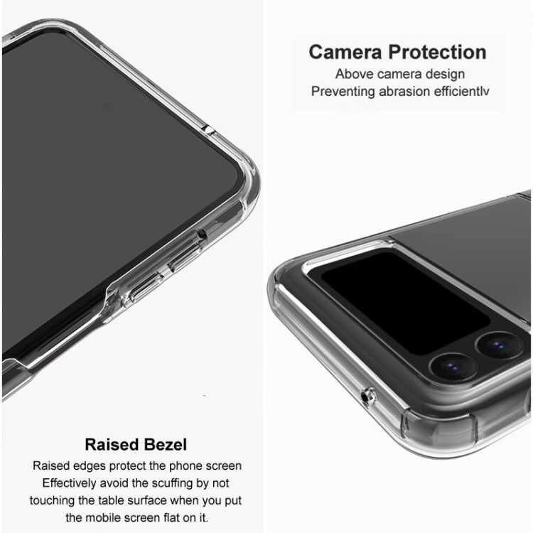 imak UX-6 series All-inclusive Shockproof Airbag TPU Invisible Phone Case, For Samsung Galaxy Z Flip4 5G