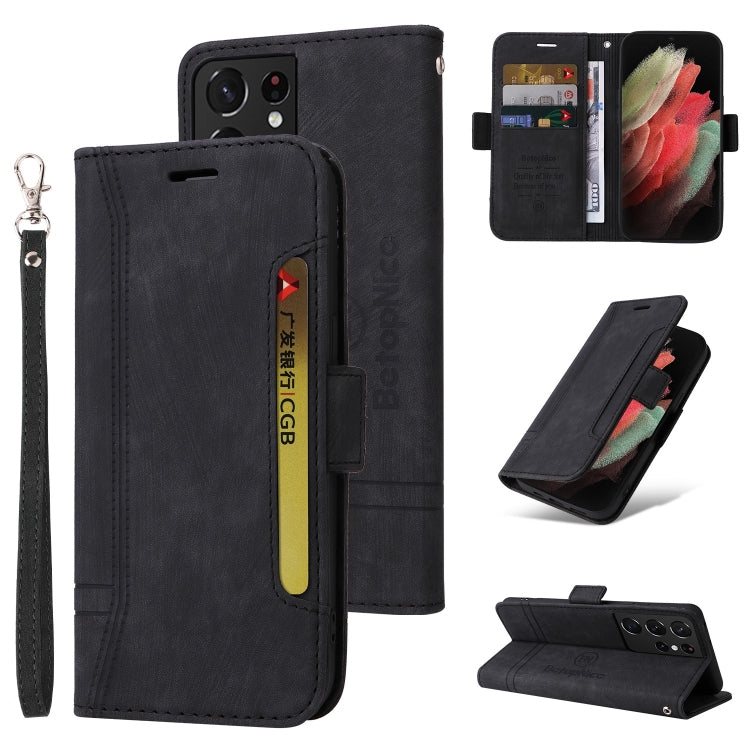 BETOPNICE Dual-side Buckle Leather Phone Case, For Samsung Galaxy S21+ 5G, For Samsung Galaxy S21 Ultra 5G, For Samsung Galaxy S22 5G, For Samsung Galaxy S22+ 5G, For Samsung Galaxy S22 Ultra 5G, For Samsung Galaxy A22 5G, For Samsung Galaxy S21 5G