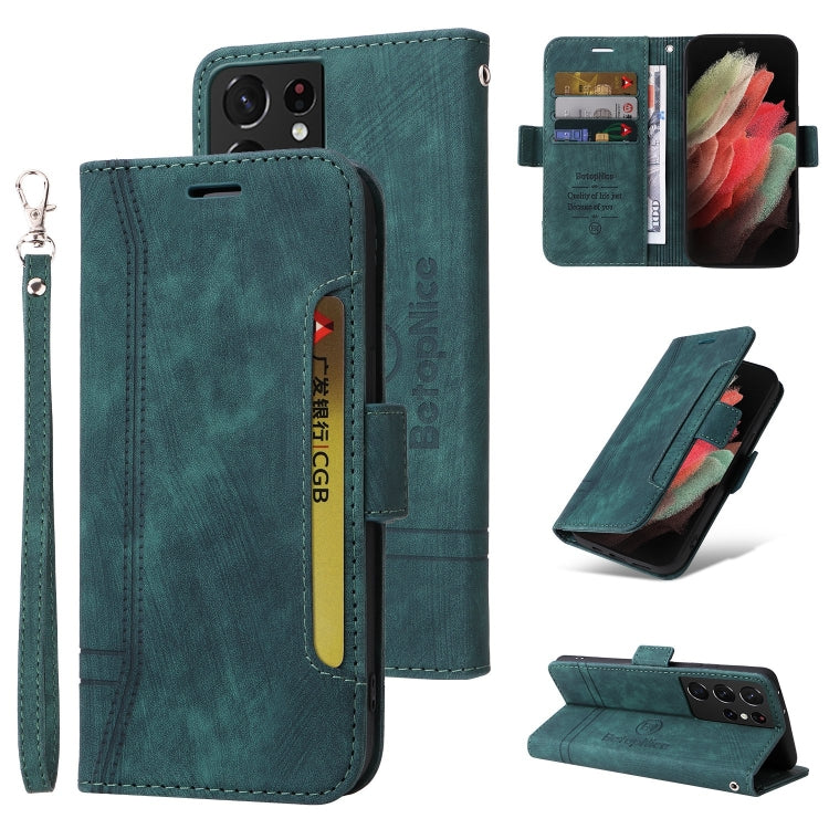 BETOPNICE Dual-side Buckle Leather Phone Case, For Samsung Galaxy S21+ 5G, For Samsung Galaxy S21 Ultra 5G, For Samsung Galaxy S22 5G, For Samsung Galaxy S22+ 5G, For Samsung Galaxy S22 Ultra 5G, For Samsung Galaxy A22 5G, For Samsung Galaxy S21 5G