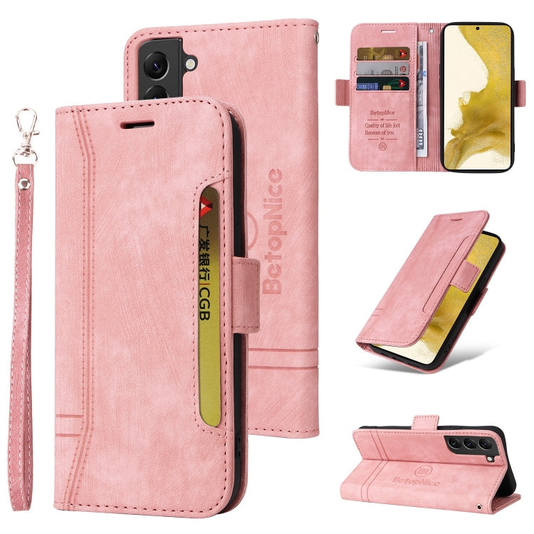 BETOPNICE Dual-side Buckle Leather Phone Case, For Samsung Galaxy S21+ 5G, For Samsung Galaxy S21 Ultra 5G, For Samsung Galaxy S22 5G, For Samsung Galaxy S22+ 5G, For Samsung Galaxy S22 Ultra 5G, For Samsung Galaxy A22 5G, For Samsung Galaxy S21 5G