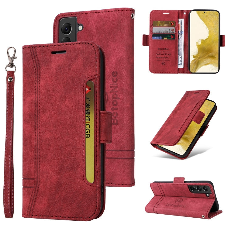 BETOPNICE Dual-side Buckle Leather Phone Case, For Samsung Galaxy S21+ 5G, For Samsung Galaxy S21 Ultra 5G, For Samsung Galaxy S22 5G, For Samsung Galaxy S22+ 5G, For Samsung Galaxy S22 Ultra 5G, For Samsung Galaxy A22 5G, For Samsung Galaxy S21 5G