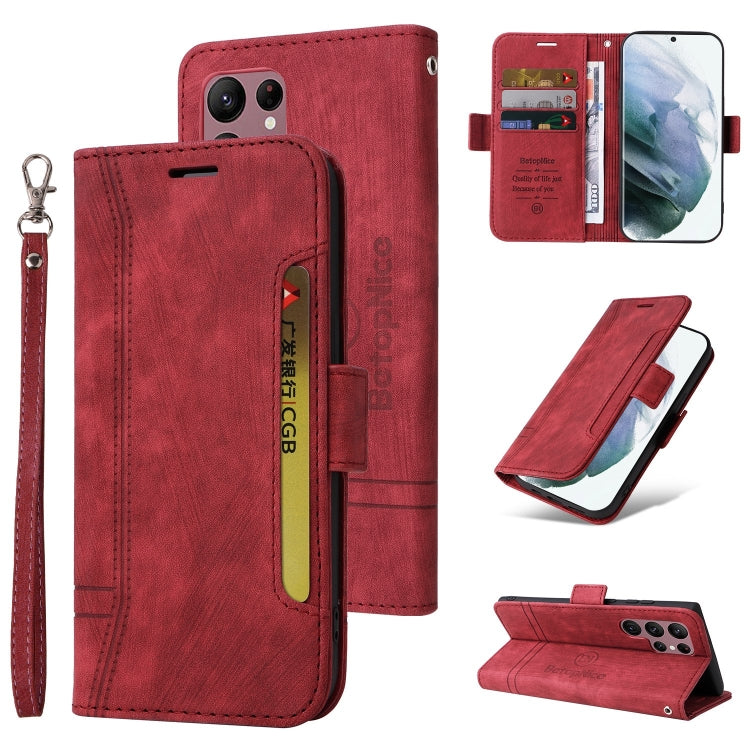 BETOPNICE Dual-side Buckle Leather Phone Case, For Samsung Galaxy S21+ 5G, For Samsung Galaxy S21 Ultra 5G, For Samsung Galaxy S22 5G, For Samsung Galaxy S22+ 5G, For Samsung Galaxy S22 Ultra 5G, For Samsung Galaxy A22 5G, For Samsung Galaxy S21 5G