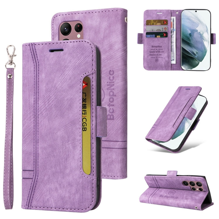 BETOPNICE Dual-side Buckle Leather Phone Case, For Samsung Galaxy S21+ 5G, For Samsung Galaxy S21 Ultra 5G, For Samsung Galaxy S22 5G, For Samsung Galaxy S22+ 5G, For Samsung Galaxy S22 Ultra 5G, For Samsung Galaxy A22 5G, For Samsung Galaxy S21 5G