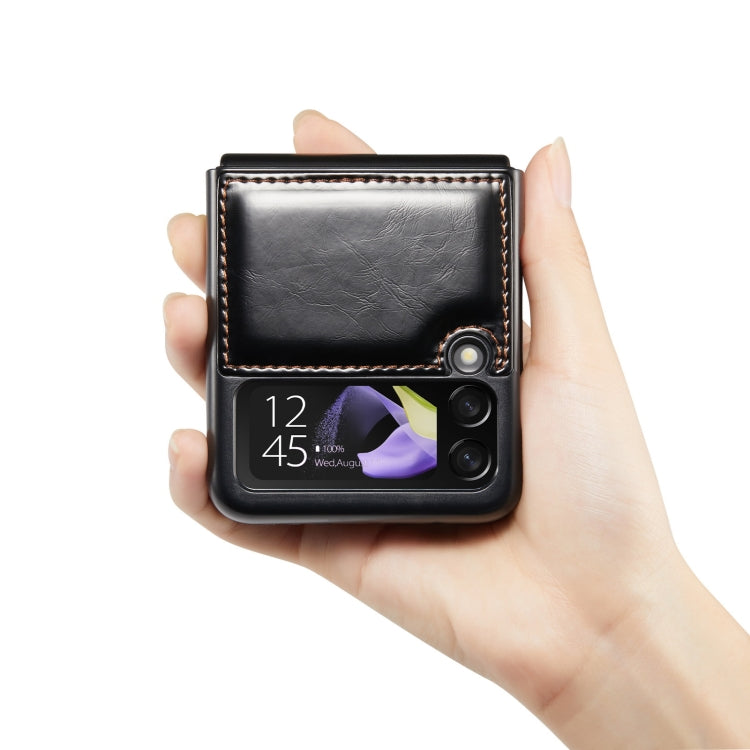 CaseMe 003 Crazy Horse Texture Leather Phone Case, For Samsung Galaxy Z Flip4, For Samsung Galaxy Z Fold4