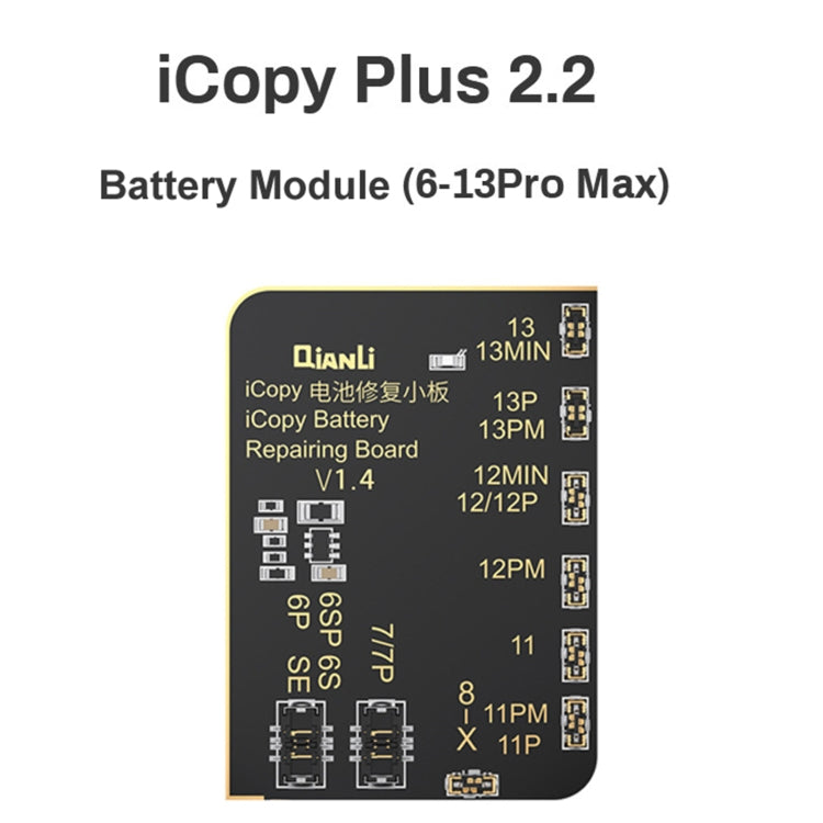 For iPhone 6 - 13 Pro Max Qianli iCopy Plus 2.2 Repair Detection Programmer, Standard Edition, with Battery Board, with Battery Board + Earphone Board, Battery Module