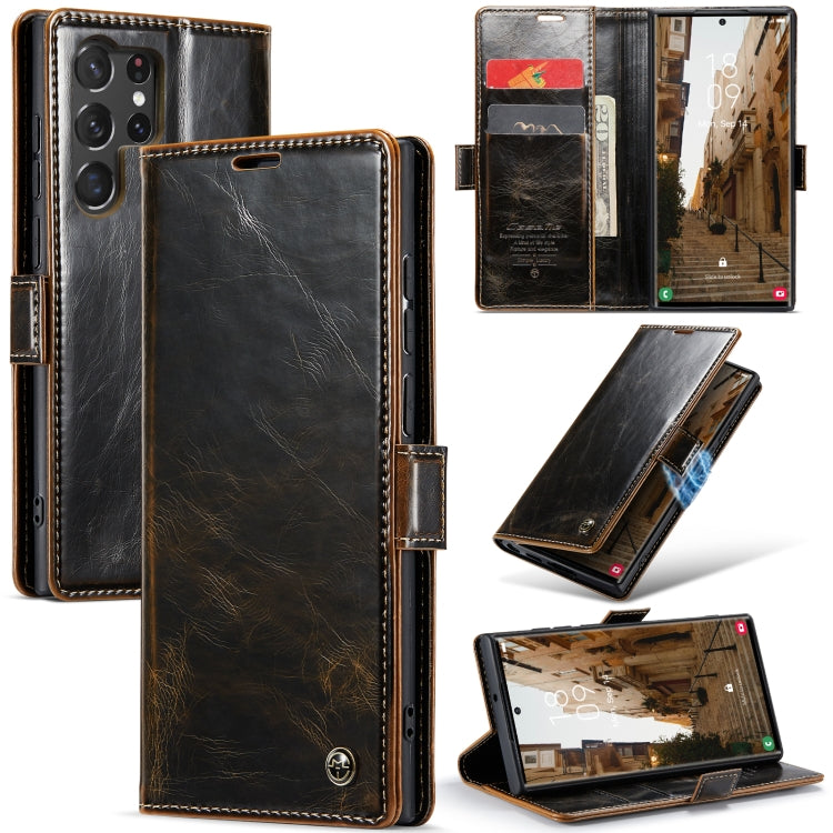 CaseMe 003 Crazy Horse Texture Leather Phone Case, For Samsung Galaxy S23 5G, For Samsung Galaxy S23+ 5G, For Samsung Galaxy S23 Ultra 5G