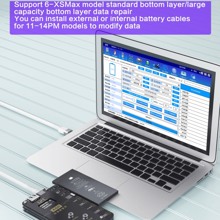 i2C KC01 Multi-function Comprehensive Battery Repair Instrument for iPhone 6-14 Pro Max, Standard Version