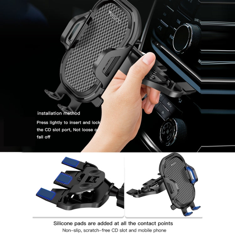 Yesido C84 360 Degree Rotating CD Port Car Phone Holder, C84