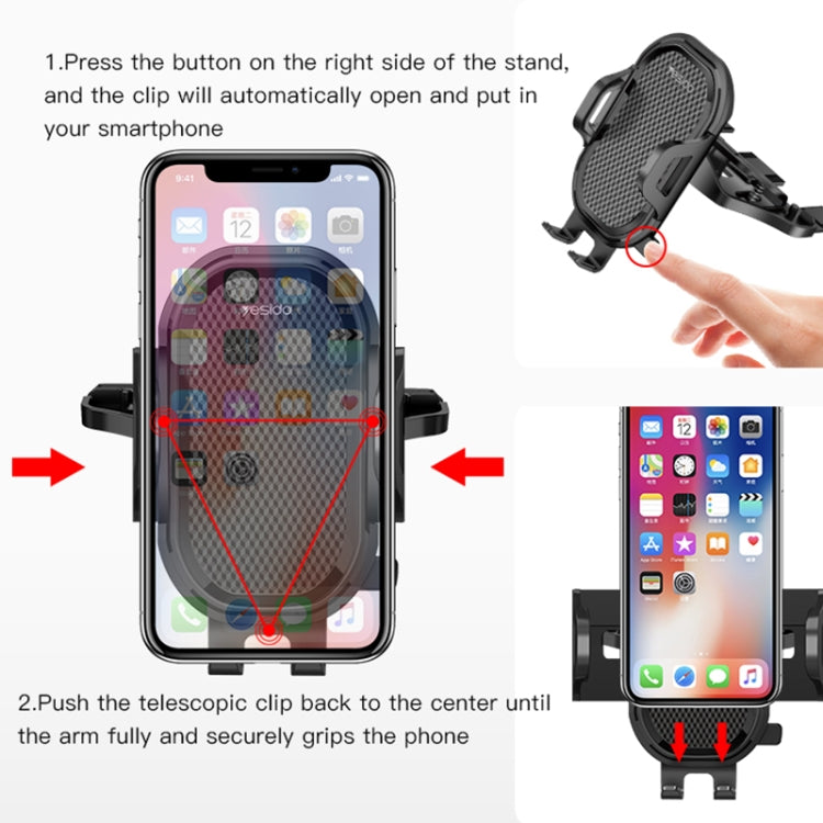 Yesido C84 360 Degree Rotating CD Port Car Phone Holder, C84