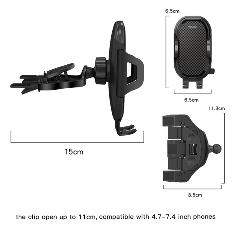 Yesido C84 360 Degree Rotating CD Port Car Phone Holder, C84