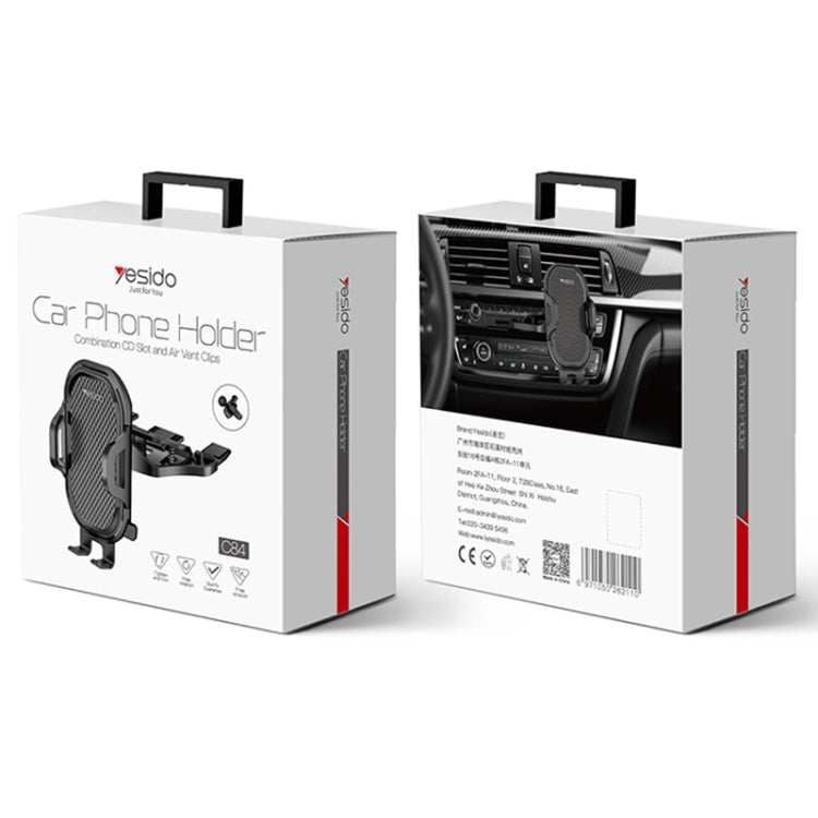 Yesido C84 360 Degree Rotating CD Port Car Phone Holder, C84