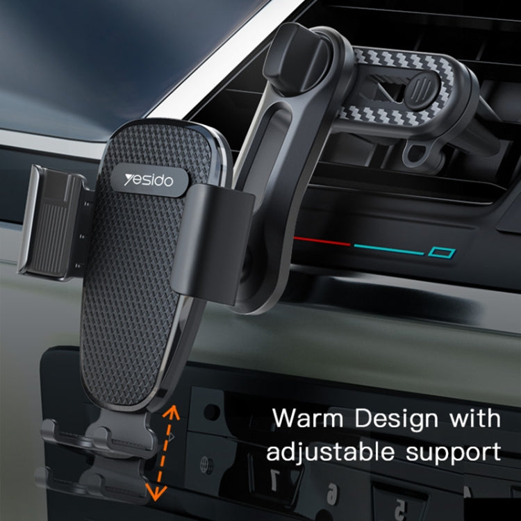 Yesido C105 Car Air Outlet Dual Clip Mobile Phone Navigation Holder, C105