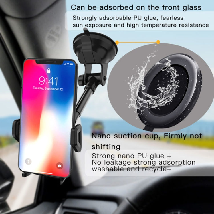 Yesido C40 Car Foldable 360 Degree Rotation Automatic Clip Phone Holder, C40