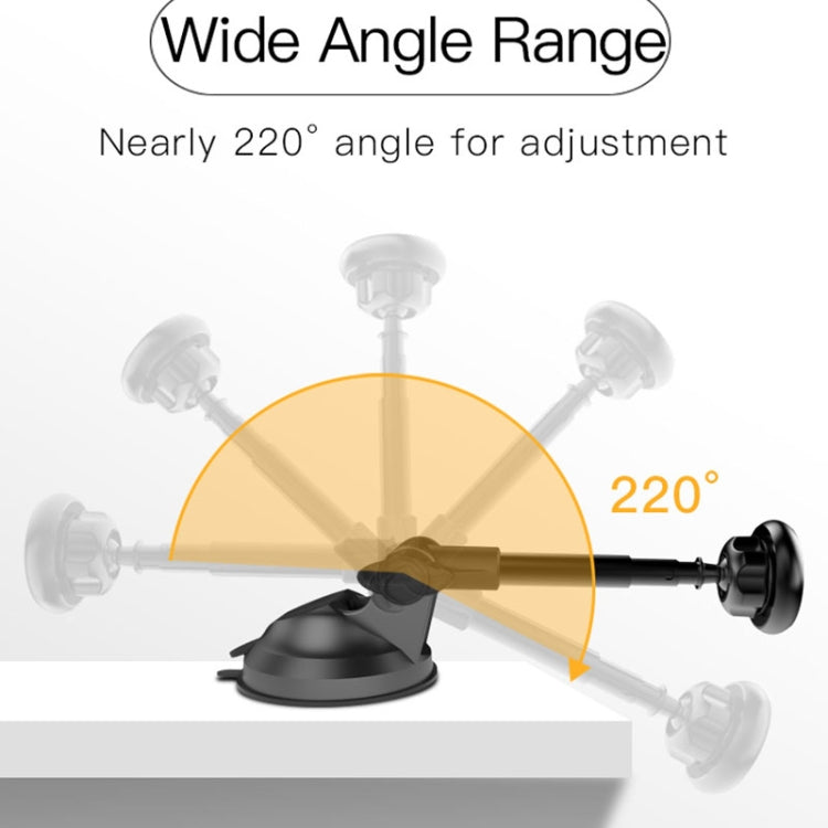 Yesido C41 Car Windshield Telescopic Suction Cup Magnetic Phone Holder, C41
