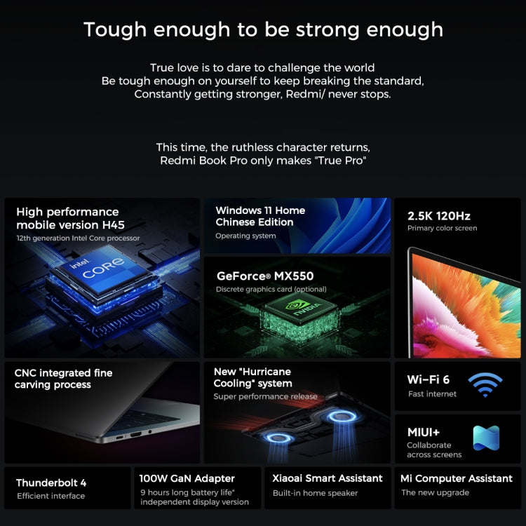 Xiaomi RedmiBook Pro 14 Laptop Intel i7-12650H 16GB+512GB