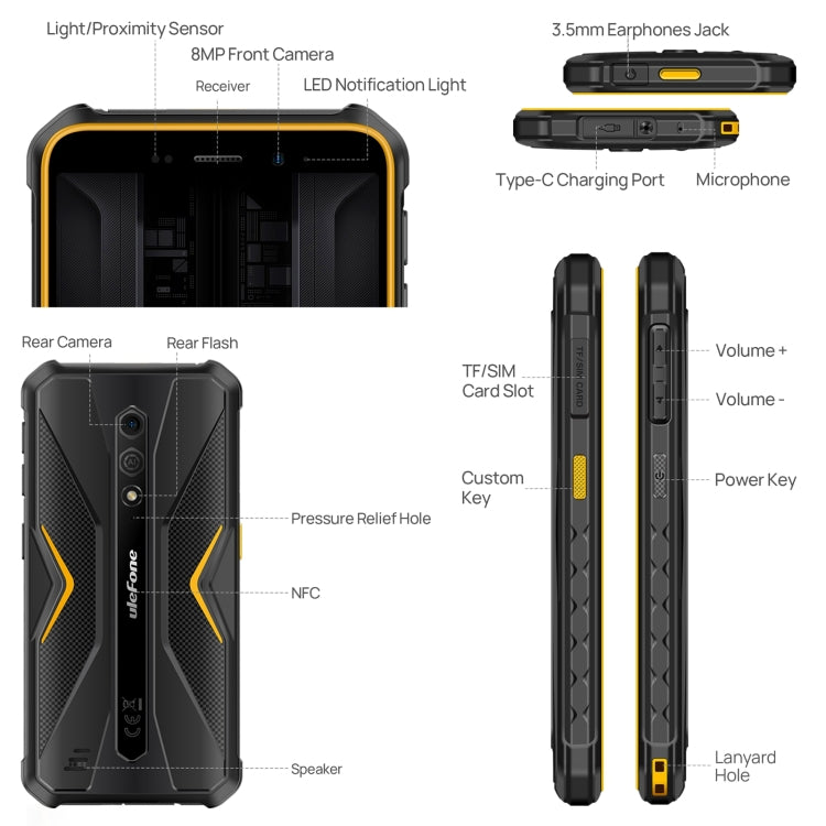 Ulefone Armor X12 Pro Rugged Phone IP68 IP69K 5.45Inch 4GB
