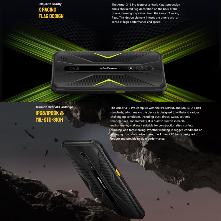 Ulefone Armor X12 Pro Rugged Phone IP68 IP69K 5.45Inch 4GB