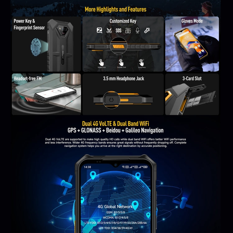 Ulefone Armor X13 Rugged Smartphone 6GB+64GB 6.52-inch 4G