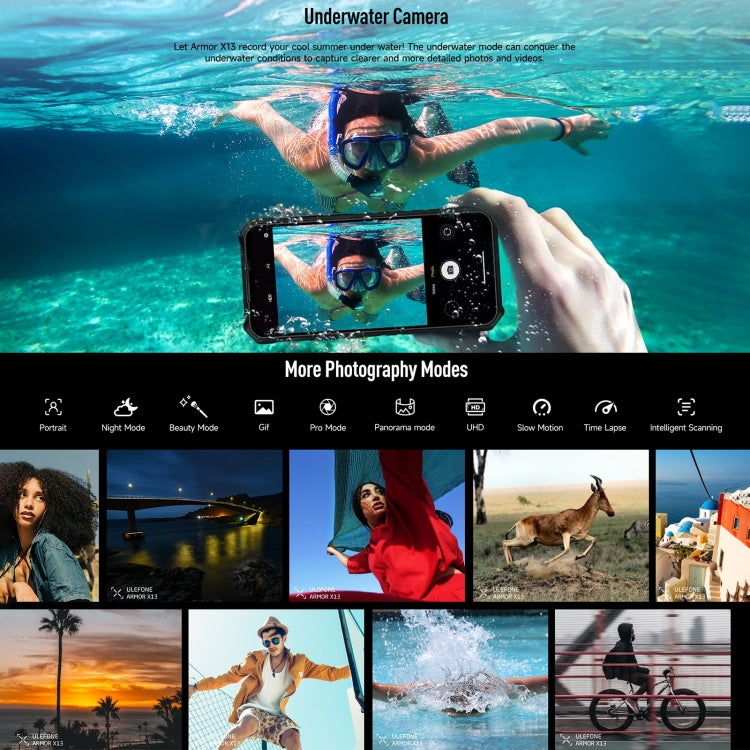 Ulefone Armor X13 Rugged Smartphone 6GB+64GB 6.52-inch 4G