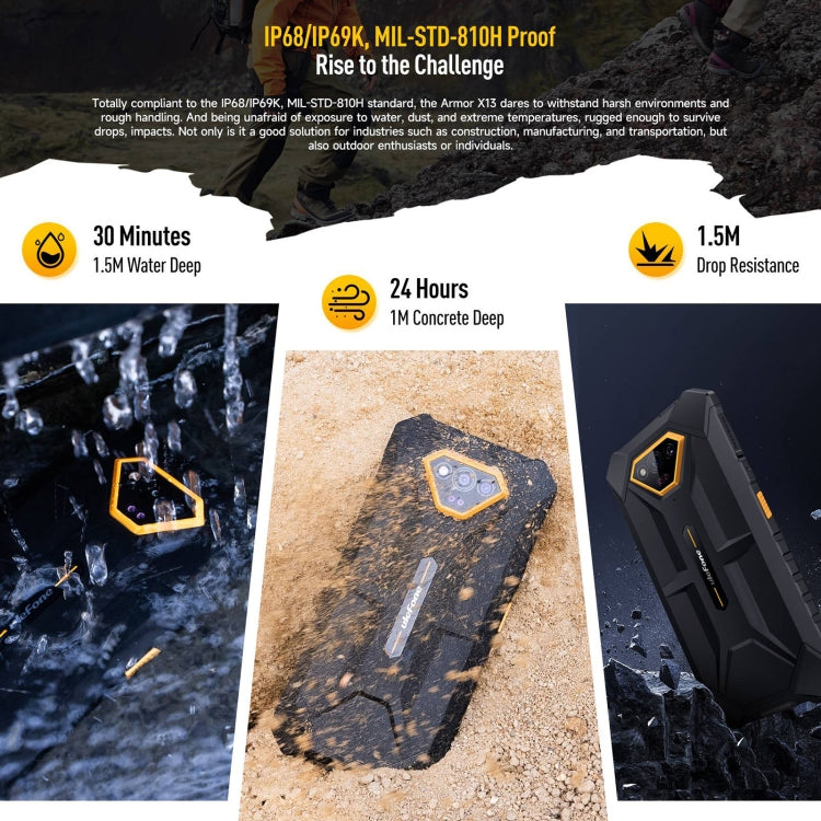 Ulefone Armor X13 Rugged Smartphone 6GB+64GB 6.52-inch 4G
