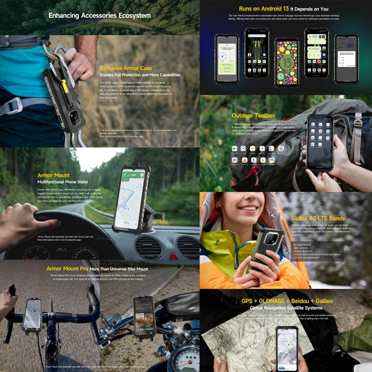 Ulefone Armor 22 Rugged Smartphone 8GB+128GB IP68 IP69K