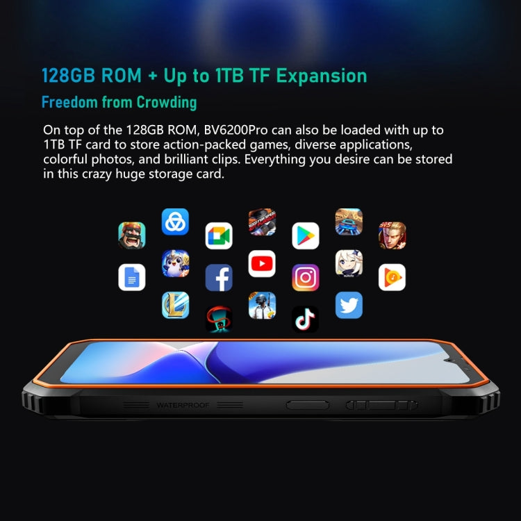 Blackview BV6200 Pro, IP68/IP69K/MIL-STD-810H, 6,56 pulgadas Android 13 MediaTek Helio P35 Octa Core, Red: 4G, OTG
