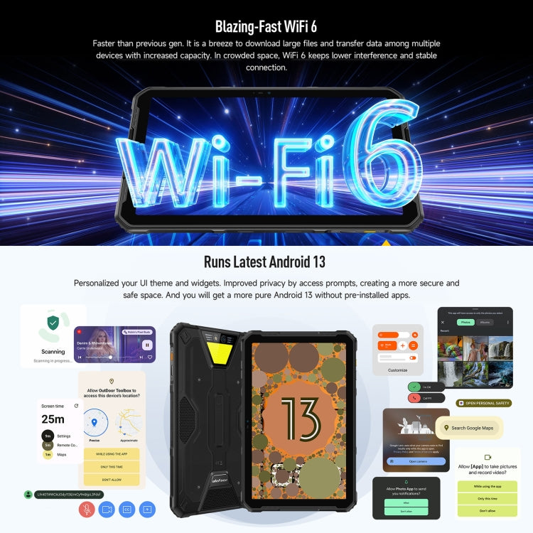 Ulefone Armor Pad 2 Tablet 11 Inch 16GB+256GB Android 13